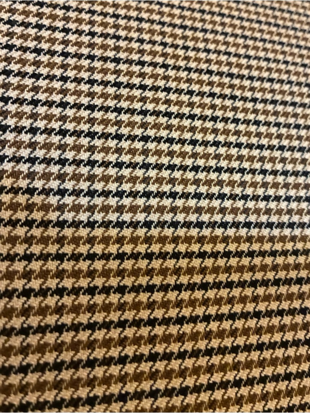 Zara Black, Browns & Tan Cream Houndstooth Slim Pants - Picture 2 of 11
